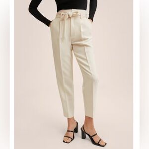 Elegant Cream Women's Pants